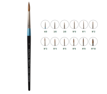 Pincel Natural Redondo Aquafine Af34 Nº4 Daler Rowney